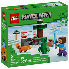 LEGO - Minecraft Steves Taiga Abenteuer - Konstruktionsspielzeug