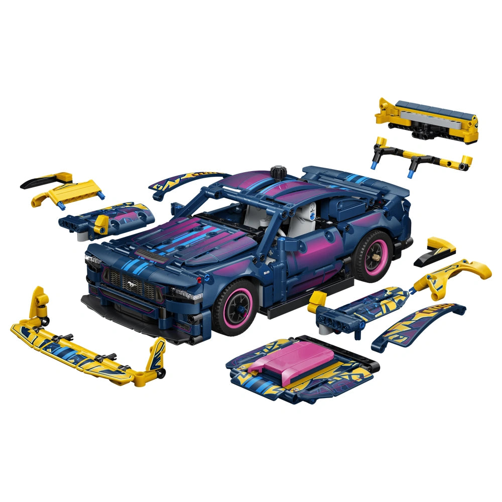 LEGO - Technic Custom Garage Ford Mustang GT Car - Construction Set Toys 973 Pcs Age +10 - 42236