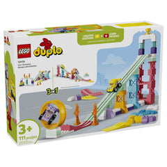 LEGO - Duplo 3 en 1 Rampes Créatives avec Véhicules - Jouets de Construction - Âge +3 - 72010478
