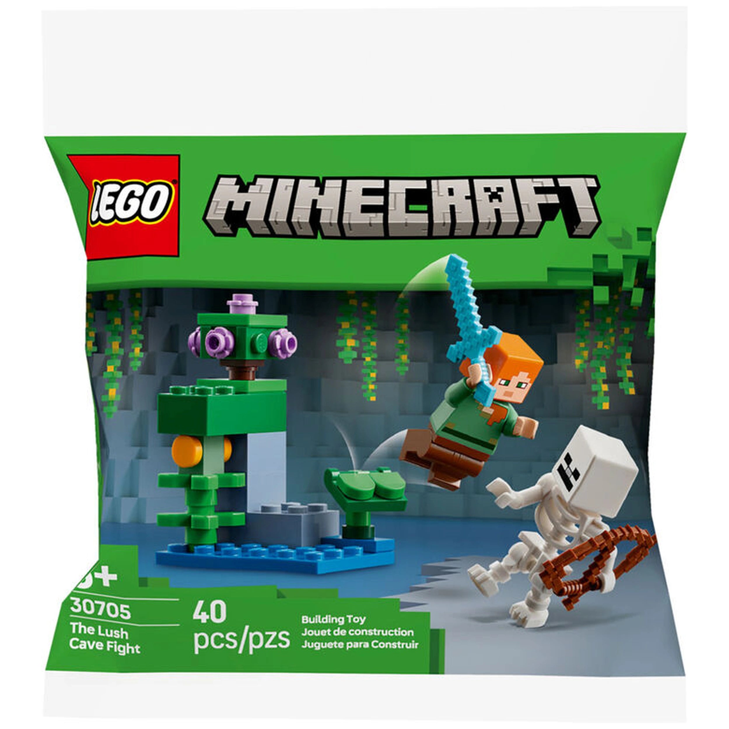 Lego - Minecraft - The Lush Cave Fight - Construction Set Toys