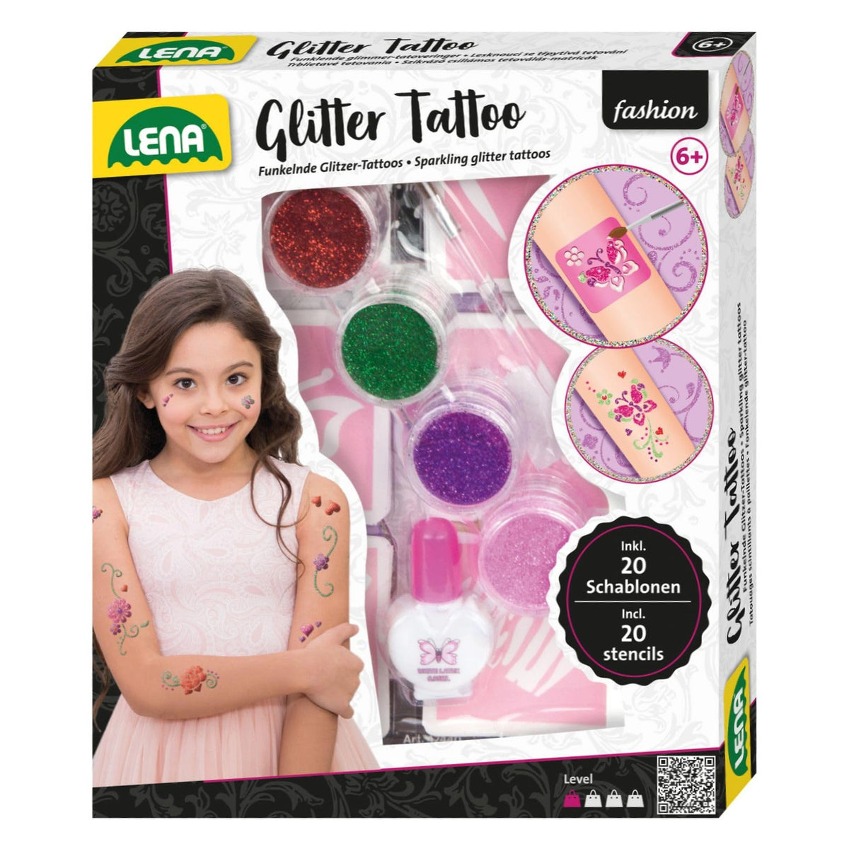 Lena - Glitter Tattoo Set - Makeup