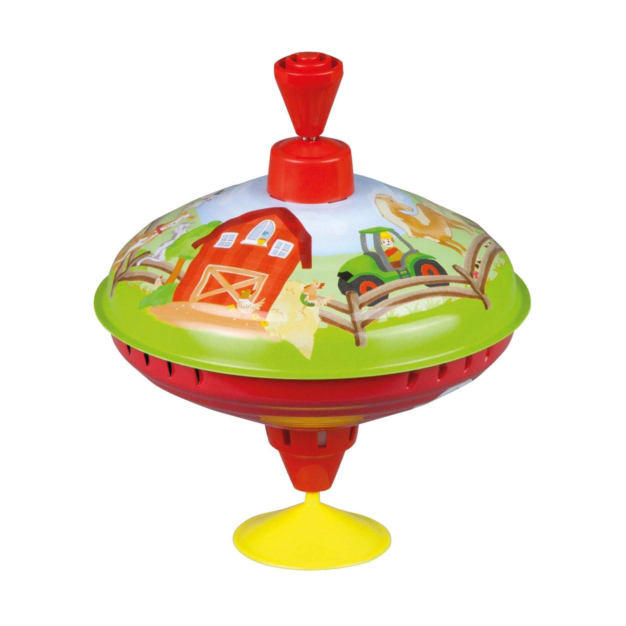 Lena - Spinning Top - Rotating Farm 16 cm - Baby Activity Toys