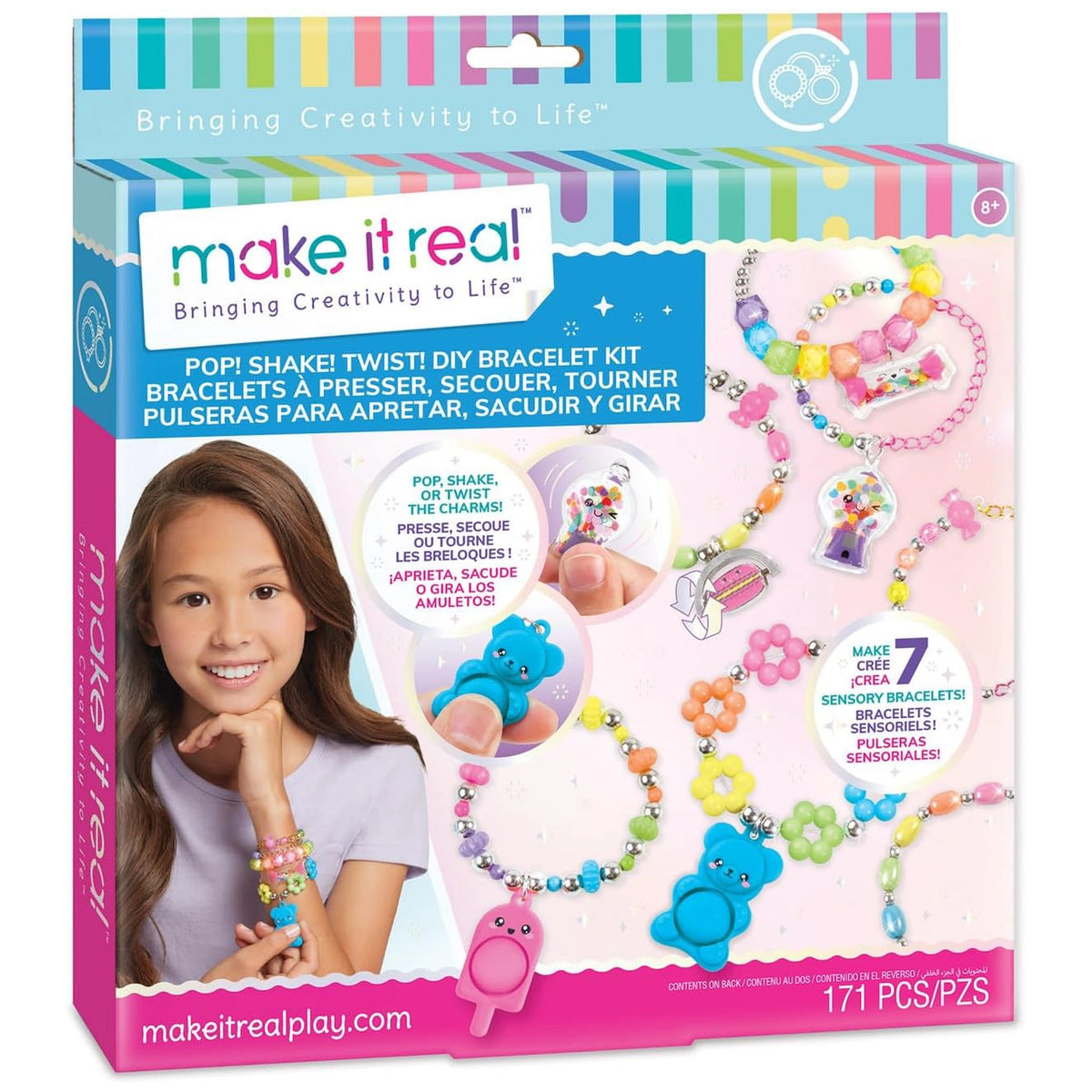 MAKE IT REAL - Pop Shake Twist Bracelet Set - Arts and Crafts