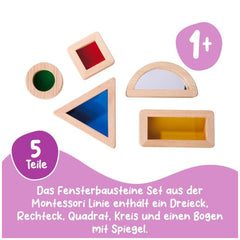 Montessori - Ensemble de Blocs de Construction pour Fenêtres - Jouets Éducatifs