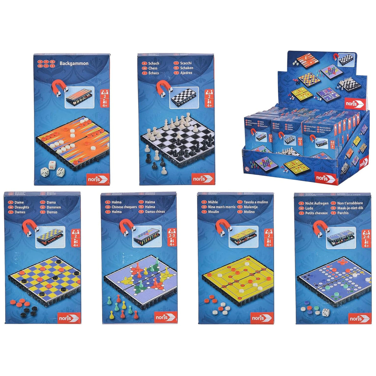 NORIS - Portable Interactive Travel Games - Board Games