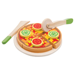 New Classic Toys - Cuttingset - Pizza Vegetable - Pretend Professions & Role Playing