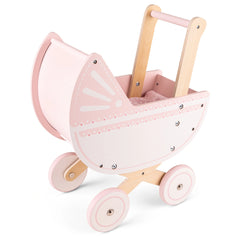 New Classic Toys - Doll Pram Including Bedding - Pink - Pretend Professions & Role Playing