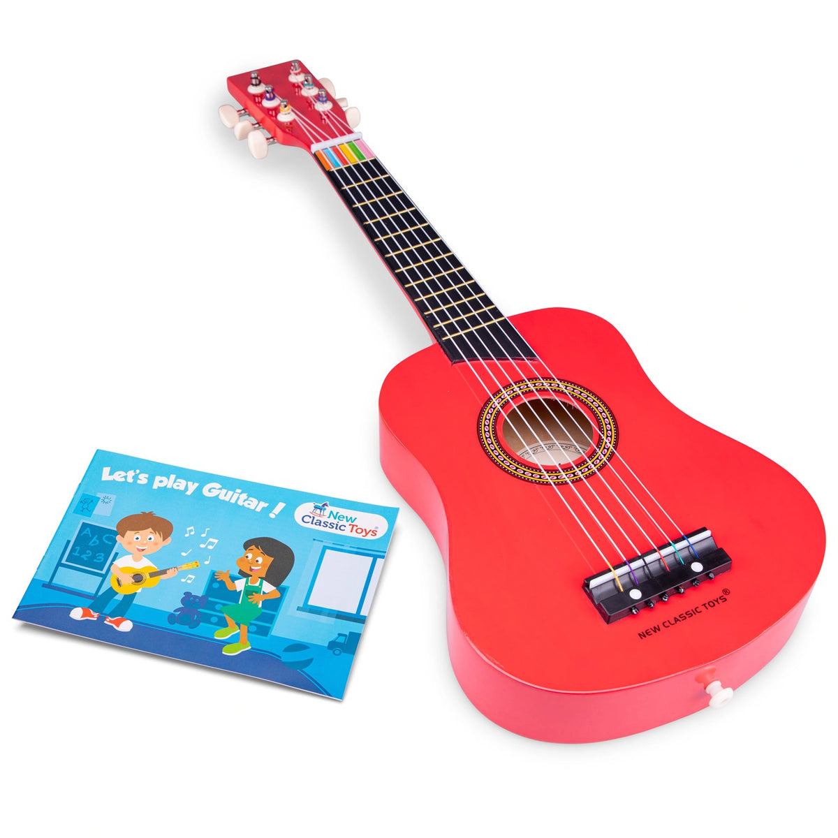 New Classic Toys - Toy Guitar Deluxe - Red - Musical Instruments