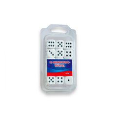 Noris - 15 Plasticdice white - Board Games - International Edition - Board Games