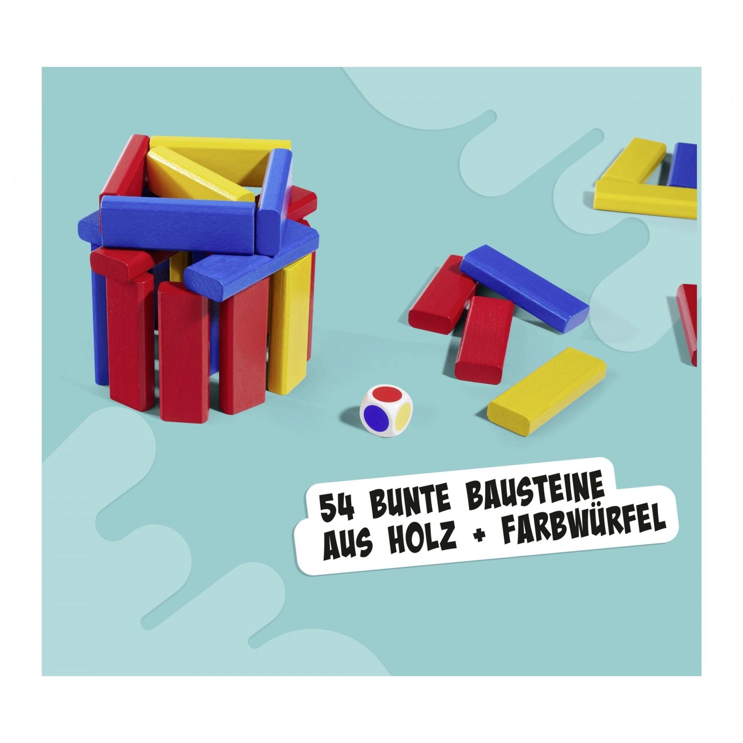 Noris - 3 colorful building block games - Board Games - International Edition - Board Games