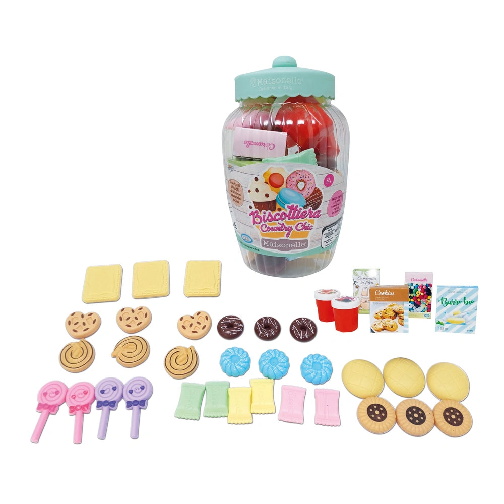 ODS - Pretend Professions - Biscottiera Country Chic Playset - 37 Treats - 24M+