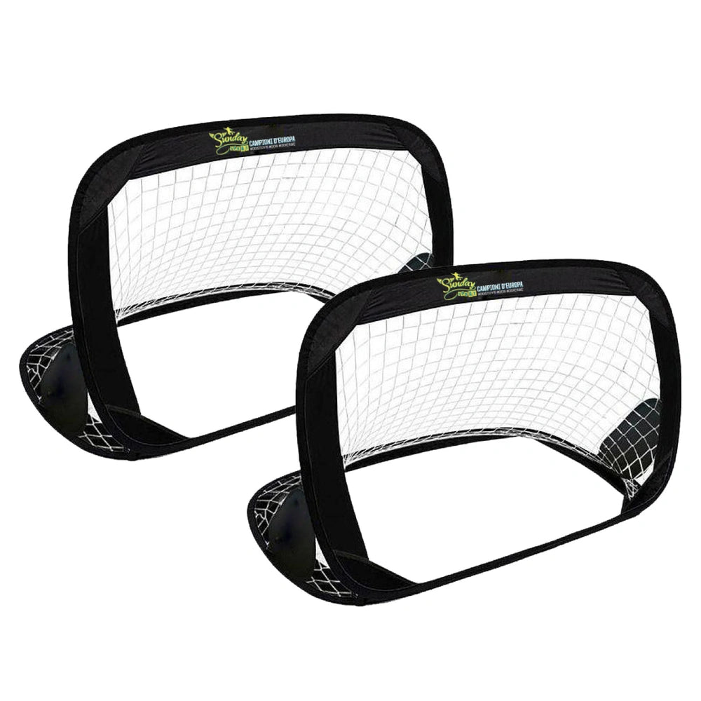 ODS - Sports Toys - Double Pop-Up Football Goal Set - Black - 3 Years - Outdoor Fun
