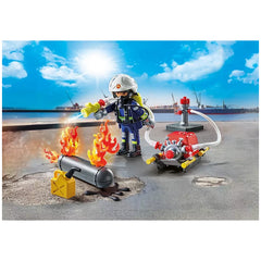 PLAYMOBIL - Feuerwehrmann mit Wasserpumpe - Spielsets