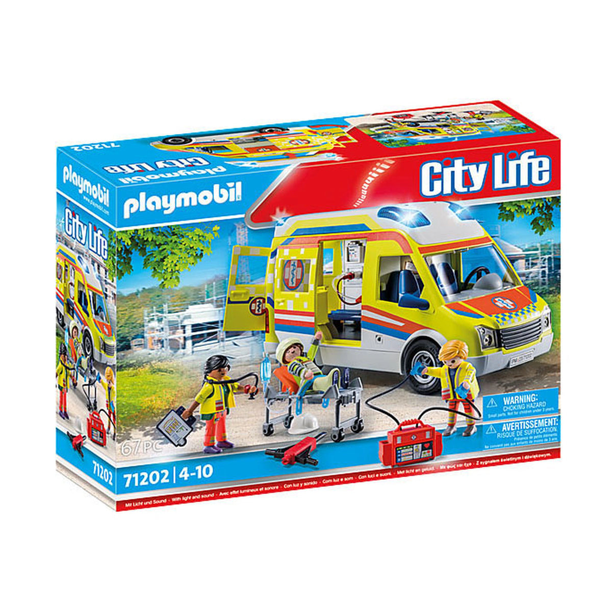 Playmobil City Life Ambulance With Light And Sound - 71202