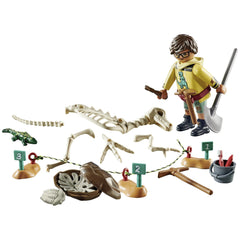 Playmobil Dinos Excavation Site With Dinosaur Skeleton - 71527