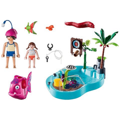 Playmobil Family Fun Swimming Pool With Water Splash - 70610