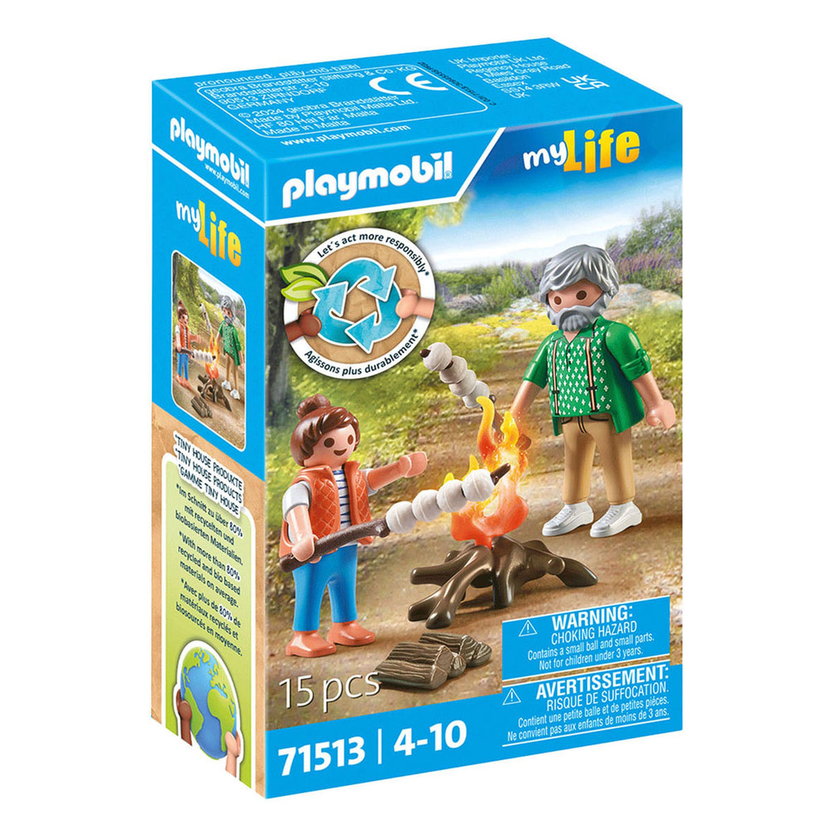 Playmobil My Life Campfire With Marshmallows - 71513