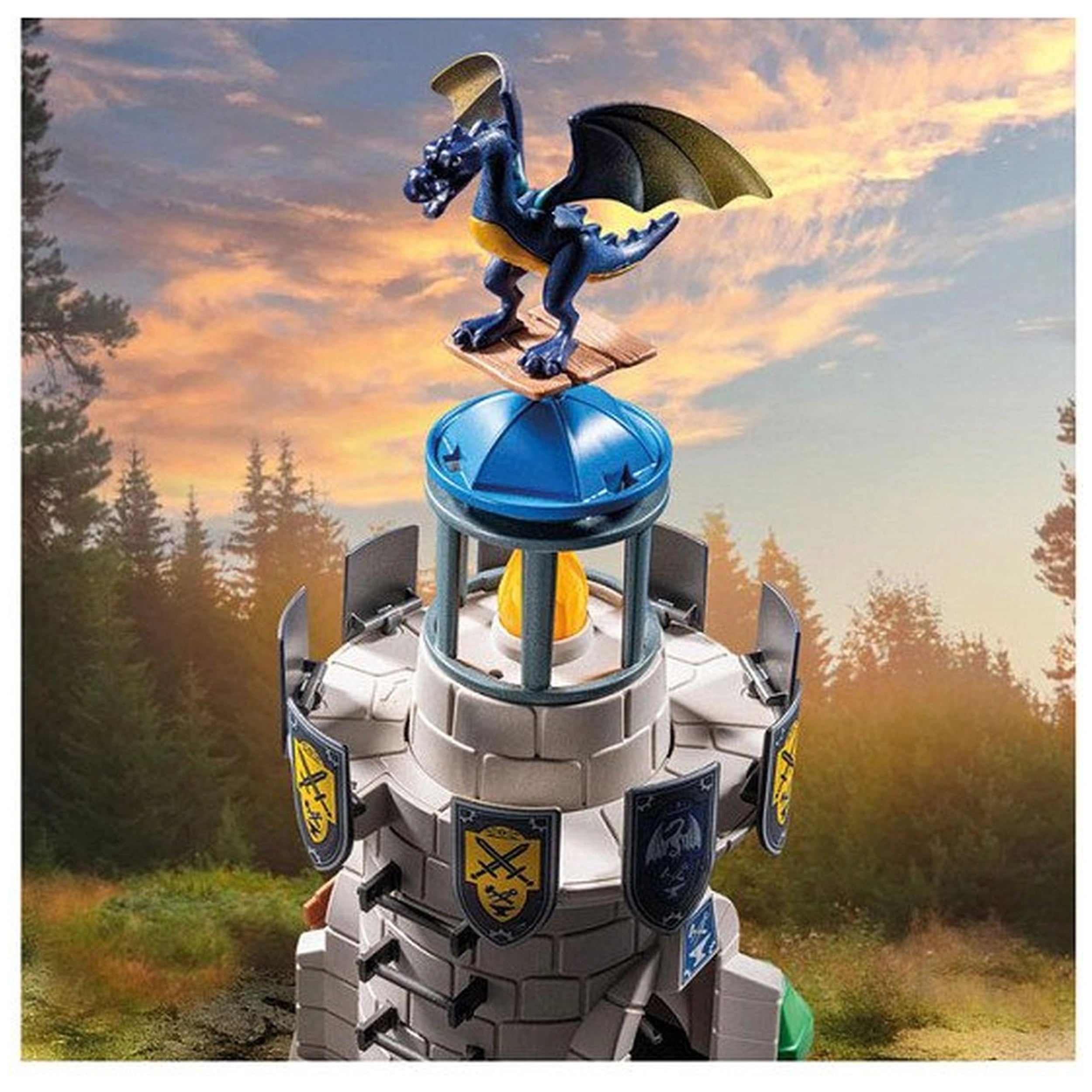 Playmobil Novelmore Knight'S Tower With Blacksmith And Dragon - 71483
