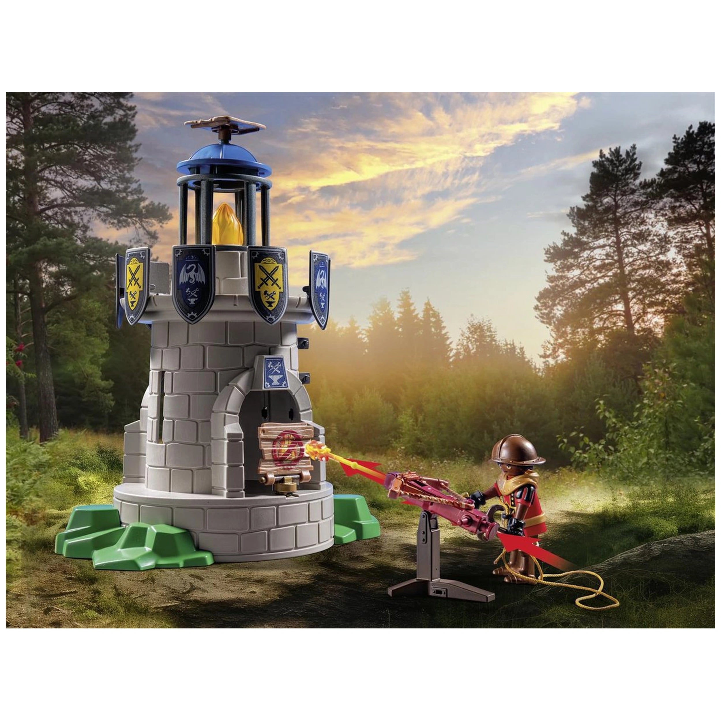 Playmobil Novelmore Knight'S Tower With Blacksmith And Dragon - 71483