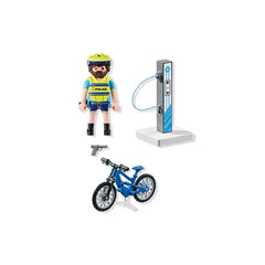 Playmobil - Vélo de police - Patrouille - Jeux de construction