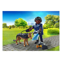 Playmobil Specials Police Officer With Sniffer Dog - 71162