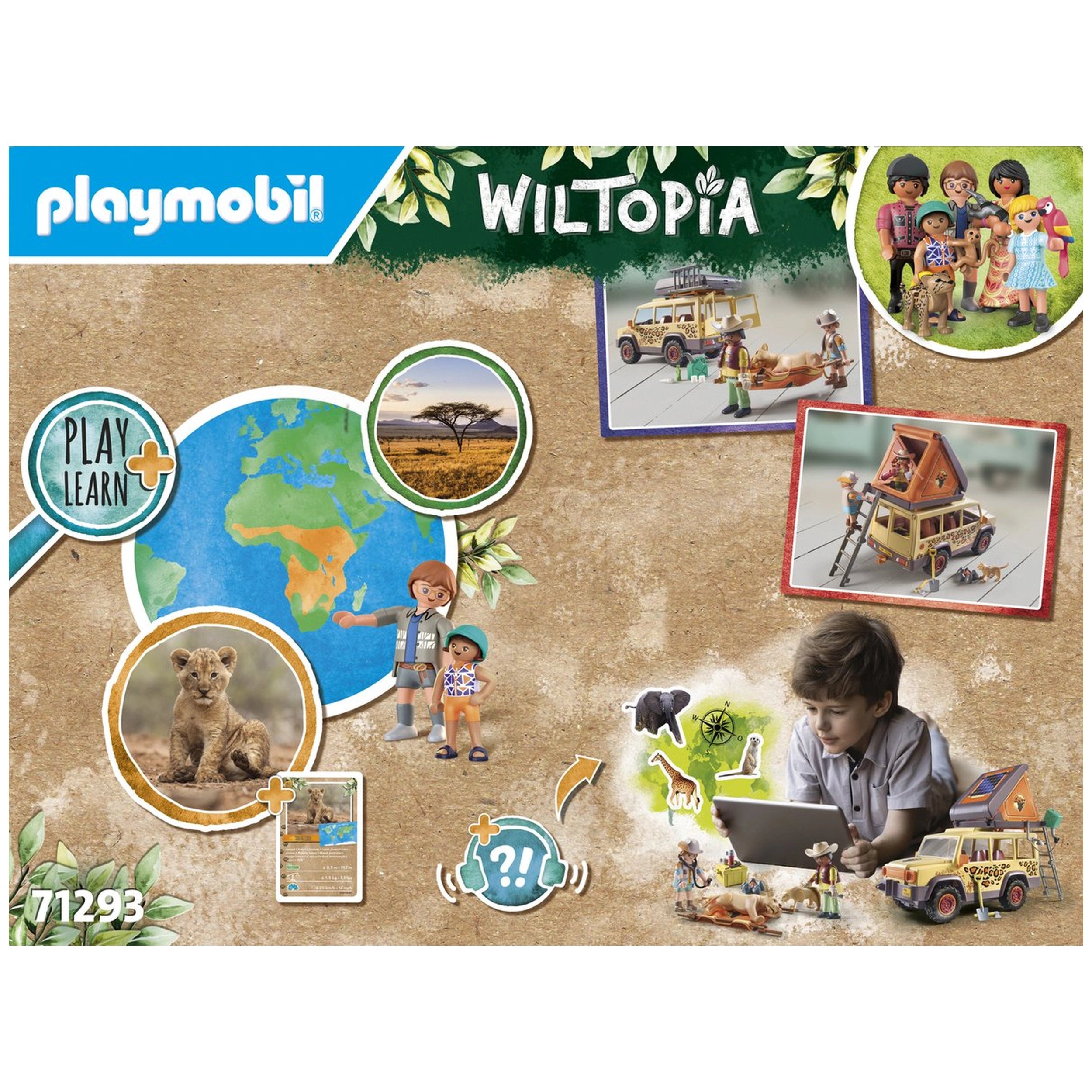 Playmobil Wiltopia With The Off-Road Vehicle At The Lions - 7129