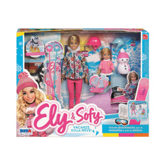 RS Toys - Ely Sofy Winter Vacation Snowmobile Set - Dolls Playsets Toy Figures