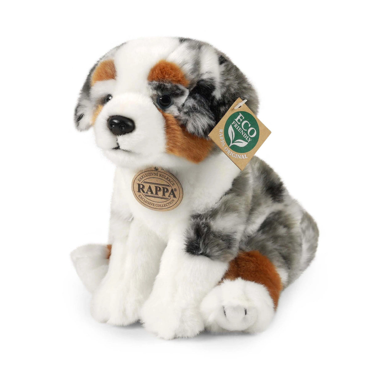 Rappa - Chien de berger australien en peluche de 23 cm - Animaux en peluche