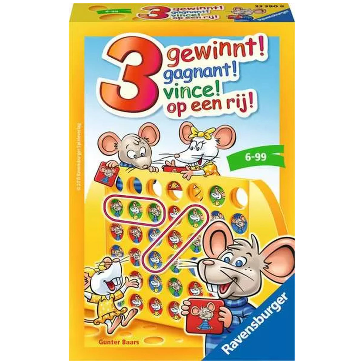 Ravensburger - 3 Gewinnt! - Board Game - Multi-Language Instructions