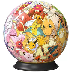 Ravensburger - 3D-Puzzle-Ball-Pokemon-Kanto-Region-Action-Toy-Figures