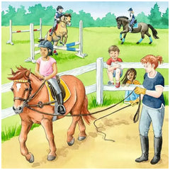 Ravensburger - A Day At The Riding Stables - 3x49 Pieces - Puzzles