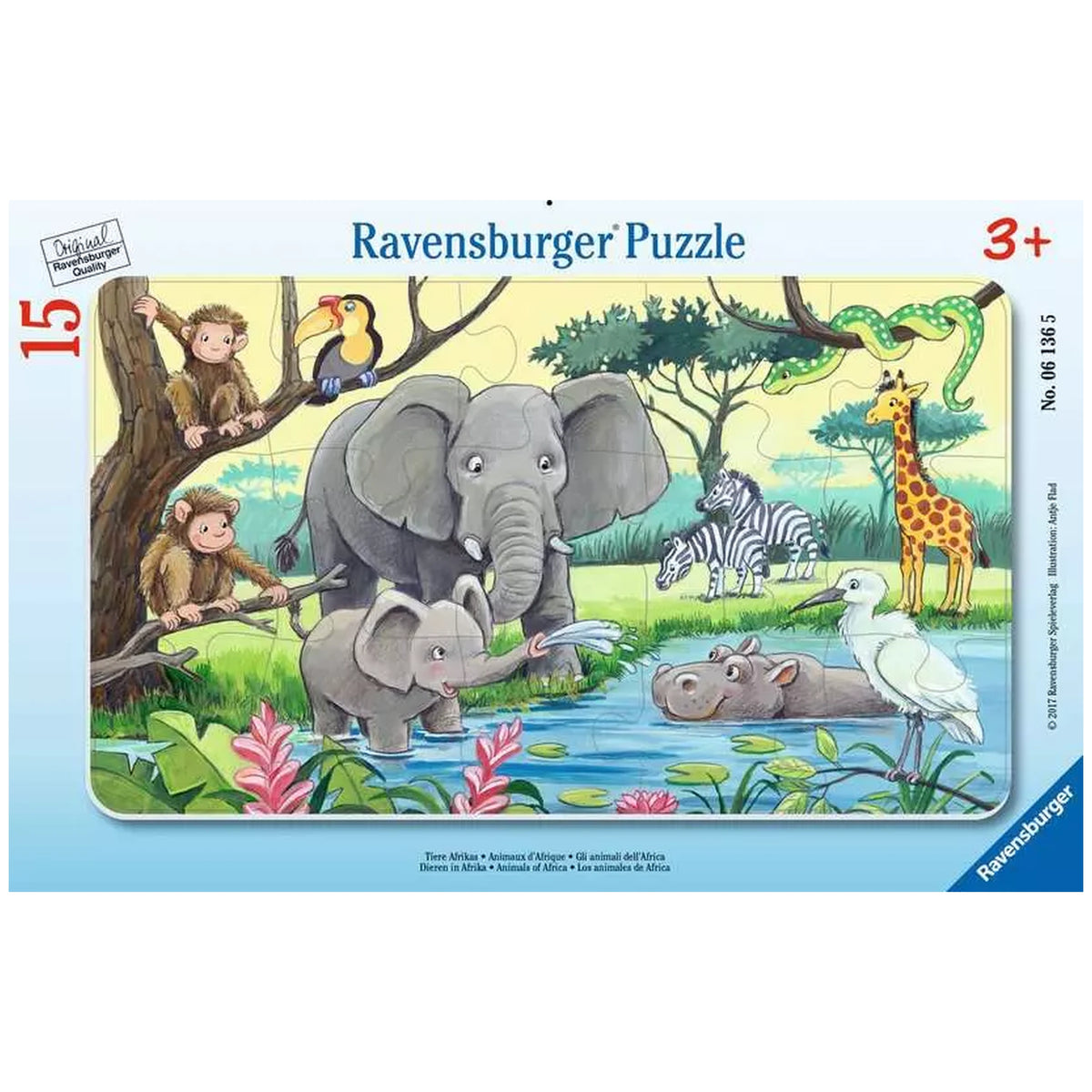 Ravensburger - African Animals - 15 Pieces - Puzzles
