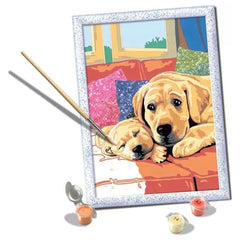 Ravensburger - Arts Crafts - CreArt Puppy Love Painting Kit - 9+ Years - Creativity Development
