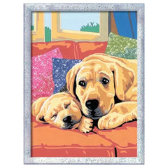 Ravensburger - Arts Crafts - CreArt Puppy Love Painting Kit - 9+ Years - Creativity Development