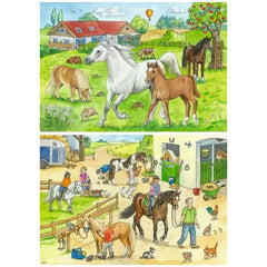 Ravensburger - At The Horse Farm - 2x24 Pieces - Puzzles