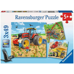 Ravensburger - Big Machines - 3x49 Pieces - Puzzles