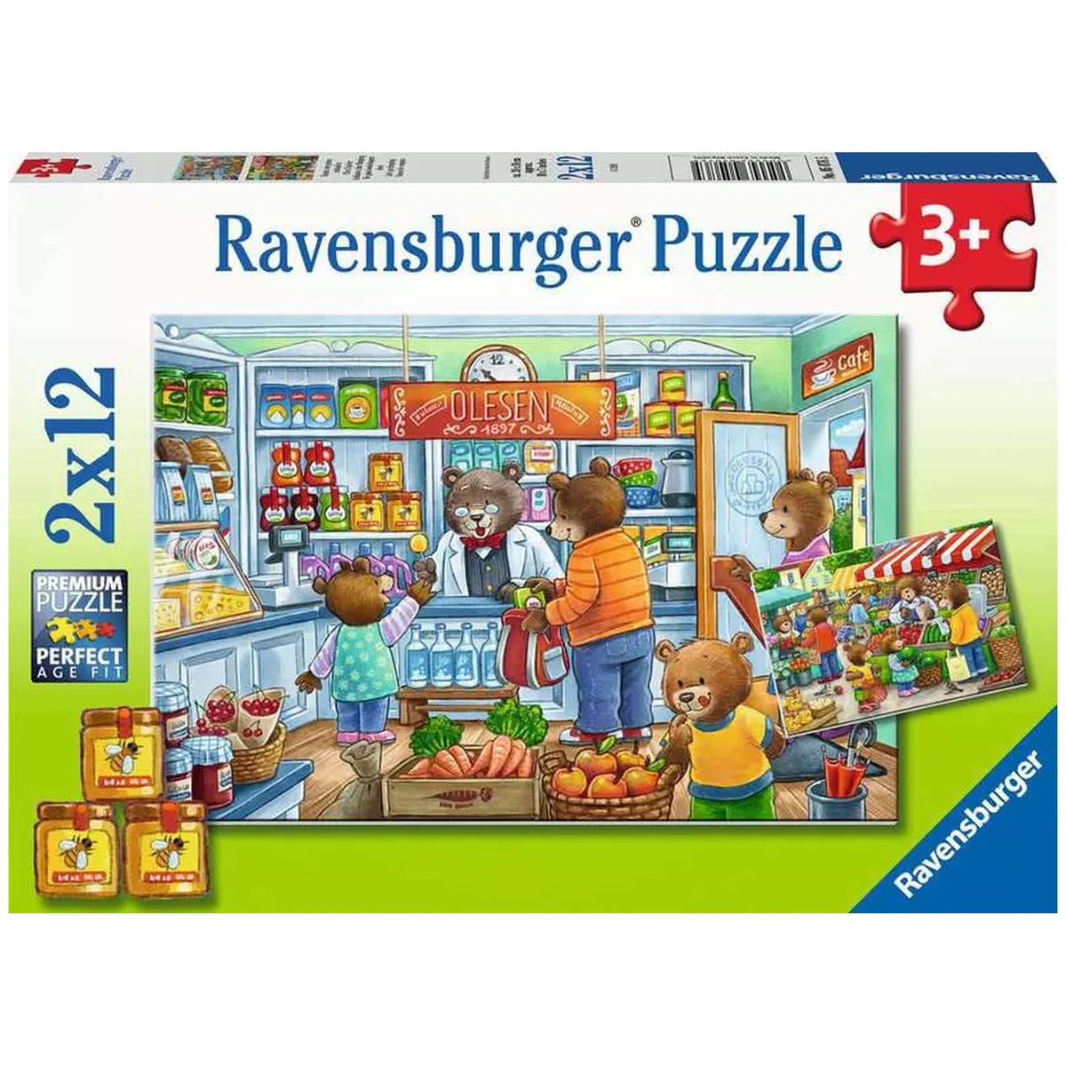 Ravensburger - Come On Lets Go Shopping - 2x12 Pieces - Puzzles