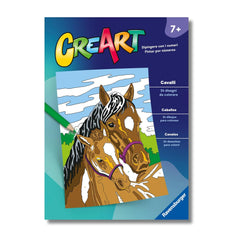 Ravensburger - CreArt-Creative-Colouring-Book-Horses-Arts-and-Crafts