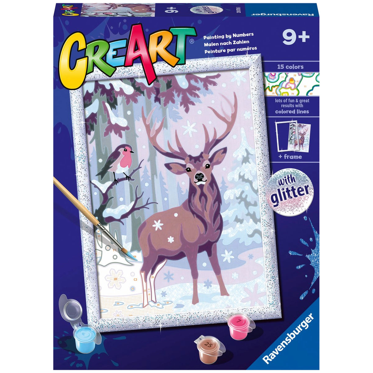 Ravensburger - Creart Festive Friends - Painting By Numbers - Arts & Crafts