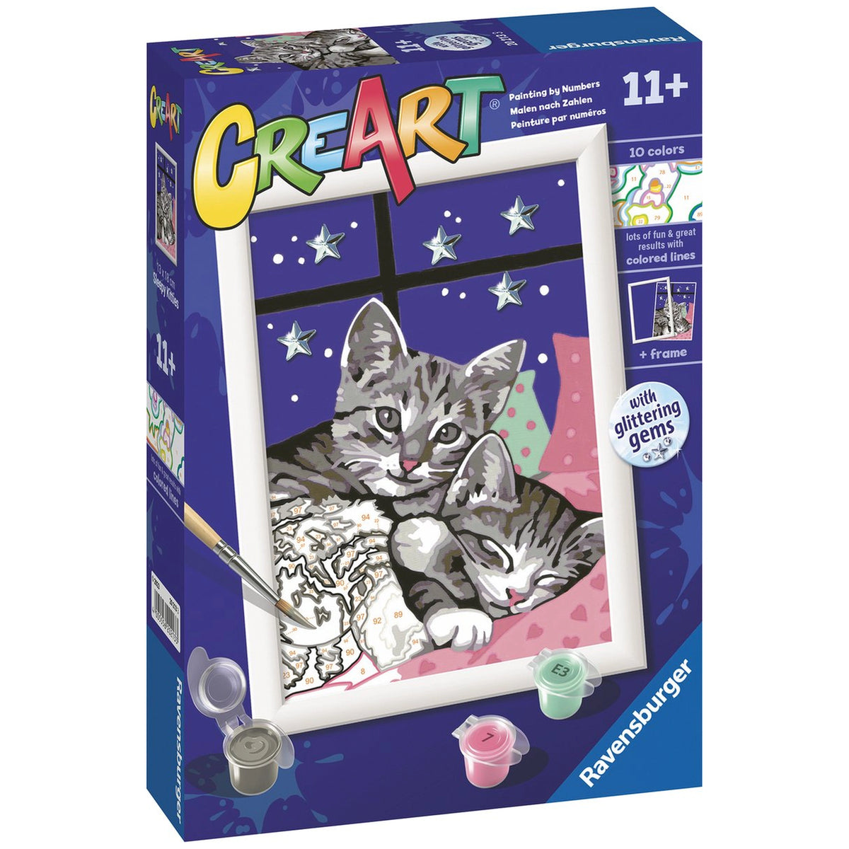Ravensburger - Creart Sleepy Kitties - Painting By Numbers - Arts & Crafts