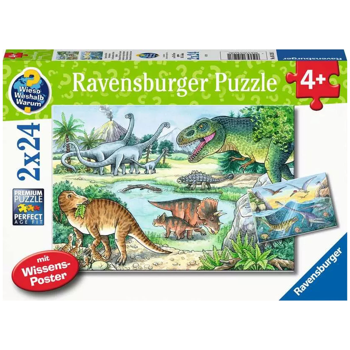 Ravensburger - Dinosaurs - Their Habitats - 2x24 Pieces - Puzzles