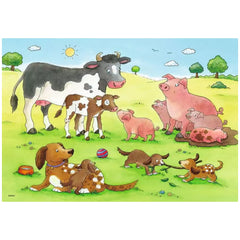 Ravensburger - Joyeuses Familles Animales - 2x12 Pièces - Puzzles
