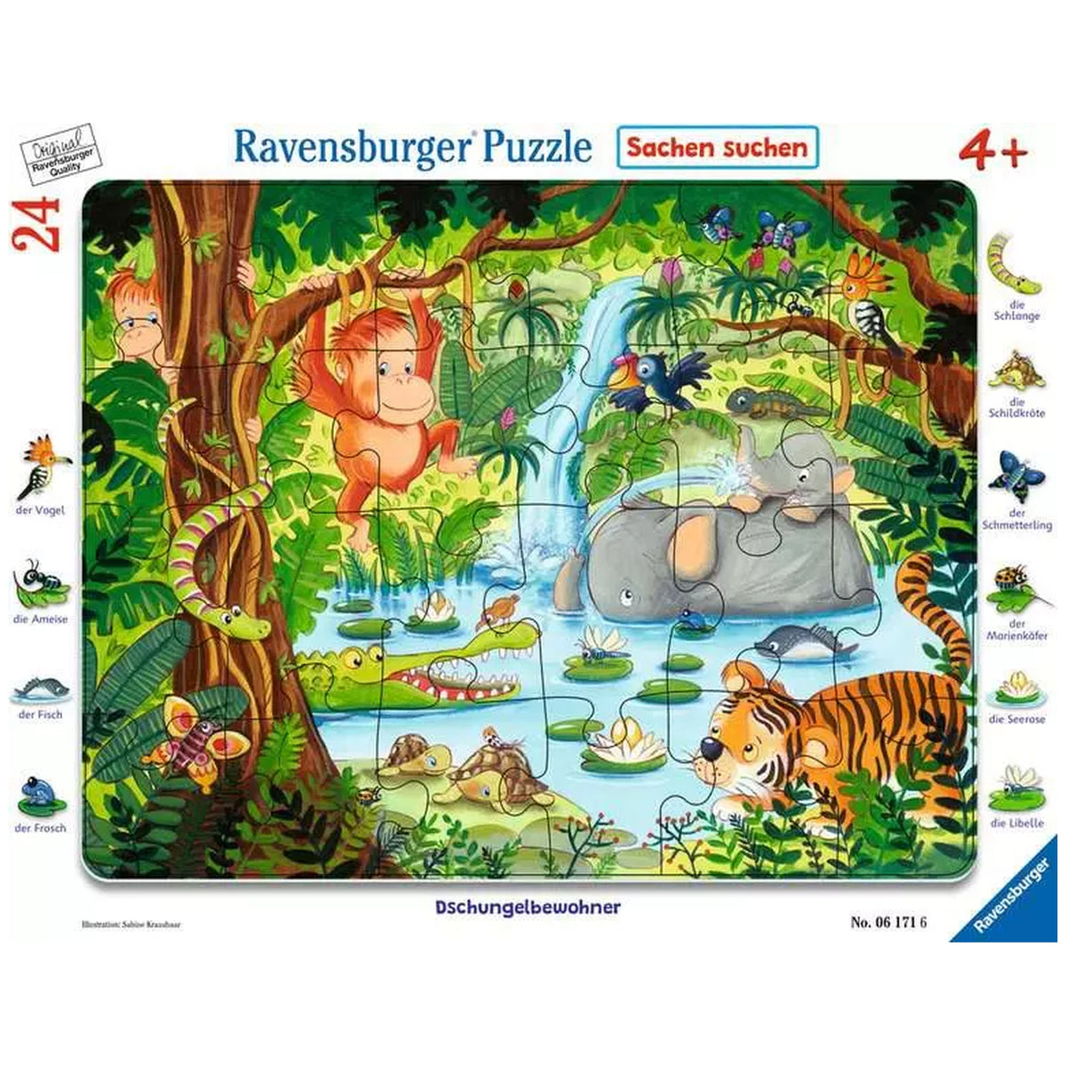 Ravensburger - Jungle Dwellers - 24 Pieces - Puzzles