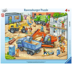 Ravensburger - Large Construction Site Vehicles - 40 Pieces - Puzzles