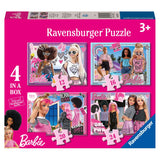 Ravensburger Puzzle 4 in 1 Barbie 12- 16 - 20 - 24 Pieces