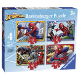 Ravensburger Puzzle 4 in 1 Spider-Man 12- 16 - 20 - 24 Pieces