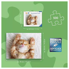 Ravensburger - Puzzles - Puppies 500pcs - Cardboard - 12+ Years - Educational Play