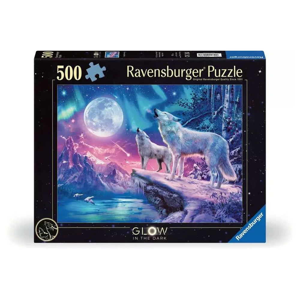Ravensburger - Puzzles - Star Line Wolf in Northern Lights 500pcs - 12 Years - Glow-in-the-Dark