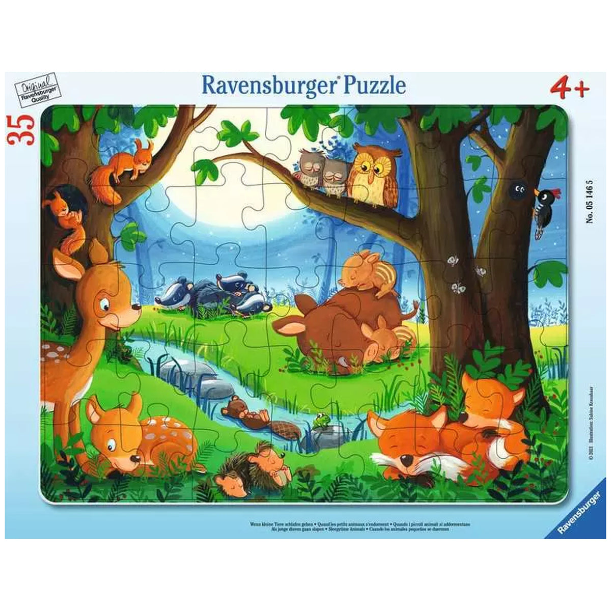 Ravensburger - When Small Animals Go To Sleep - 35 Pieces - Puzzles