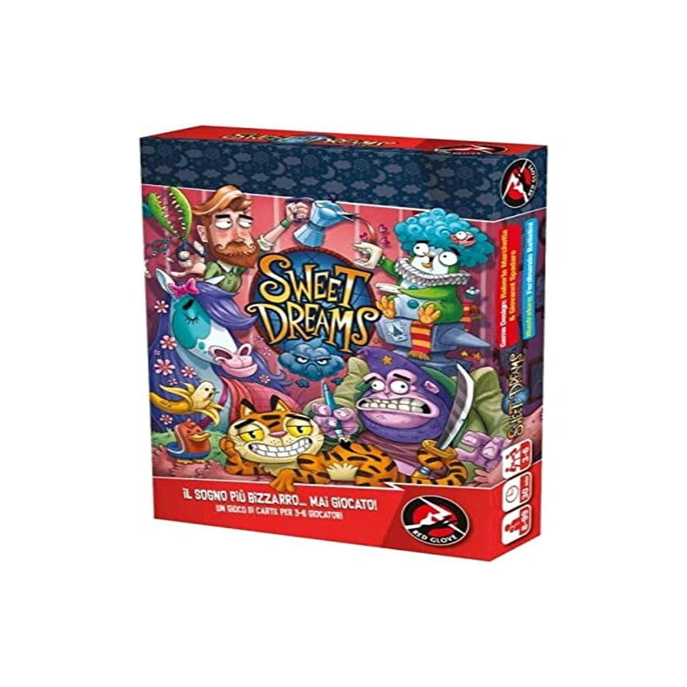 Red Glove - Sweet Dreams Party Board Game Ages 7+ - Hilarious Narrative Memory & Dream Chain Game for 2-13 Players with 110 Creative Storytelling Cards - RG2078 - Italian Edition